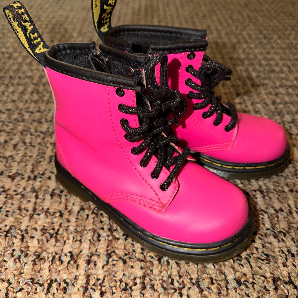 Dr. Martens Kids' 1460 Softy T Leather Lace Up Boots